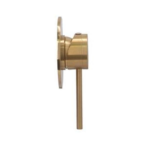 Circo Shower Mixer All Pressures Brushed Gold Wall Mounted - Aquatica