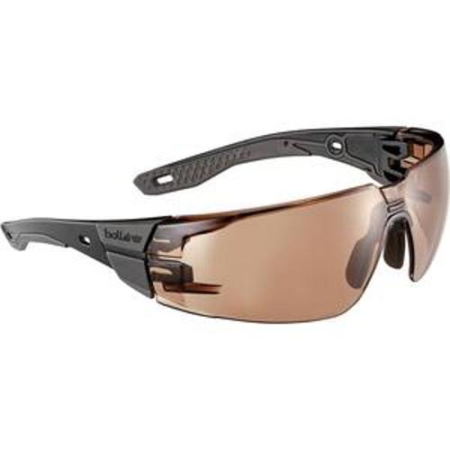 Rush+ 2.0 Safety Glasses Platinum Bronze PC Lens - Bolle