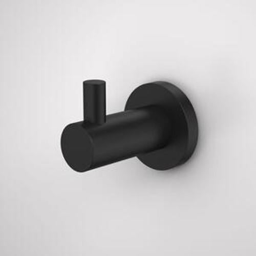 Liano II Robe Hook Matte Black - Caroma