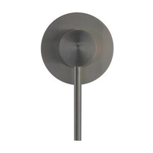 Circo Mains Pressure Shower Mixer With Textured Handle Brushed Stainless DZR