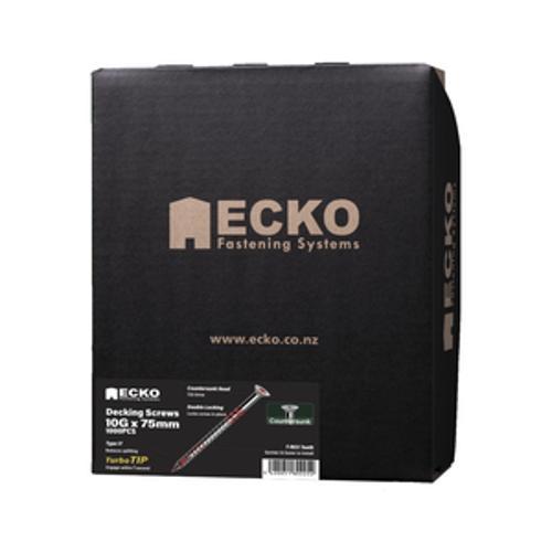 T-REX17 Decking Screw Countersunk T304 - Ecko 10g x 75mm 1000 Box