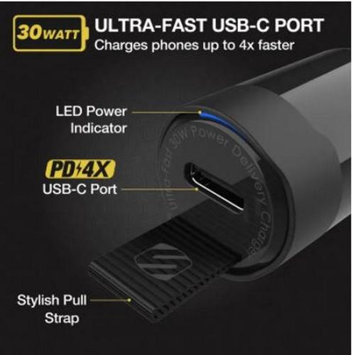 SCOSCHE CAR CHARGER USB-C POWERVOLT PD30 POWER DELIVERY