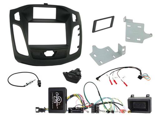 FITTING KIT FORD FOCUS 2011 - 2015 DDIN (BLACK) (WITH ADVANCED DISPLAY) COMPLETE