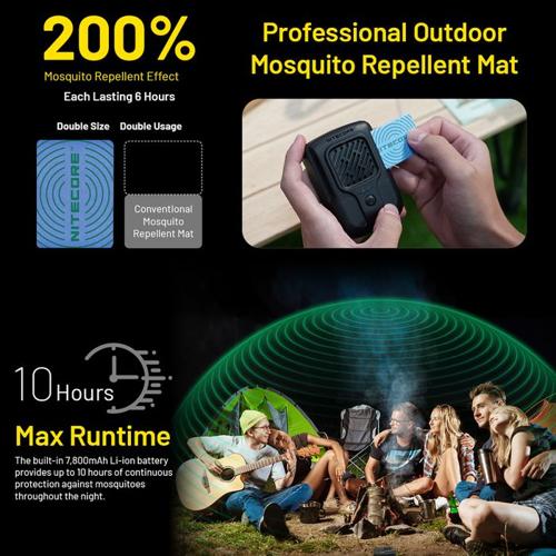 NITECORE EMR40 PORTABLE ELECTRONIC MULTIPURPOSE REPELLER