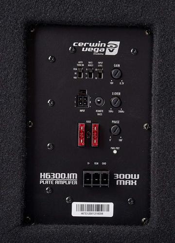 CERWIN VEGA 12" SLIM BOX SUBWOOFER AND AMPLIFIER ACTIVE 400W