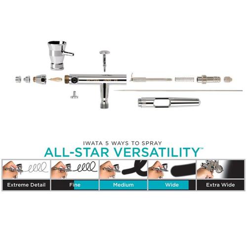 IWATA GRAVITY AIRBRUSH ECLIPSE TAKUMI SIDE FEED DUAL ACTION 0.35MM