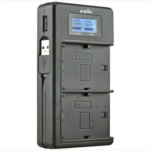 JUPIO USB DEDICATED DUO CHARGER WITH LCD FOR NIKON EN-EL15A BATTERIES