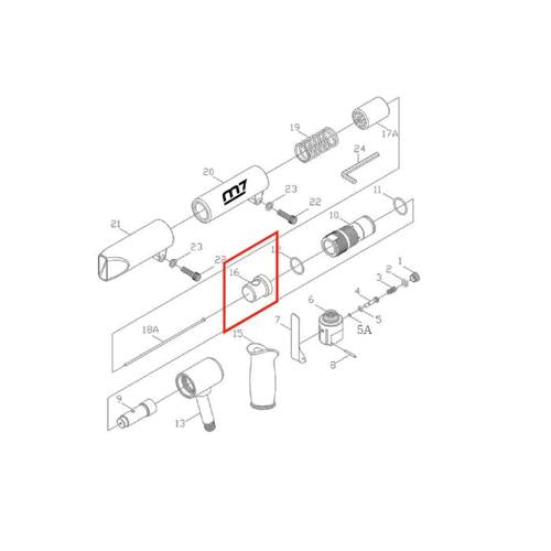 M7 AIR NEEDLE SCALER ANVIL FOR SN-2110