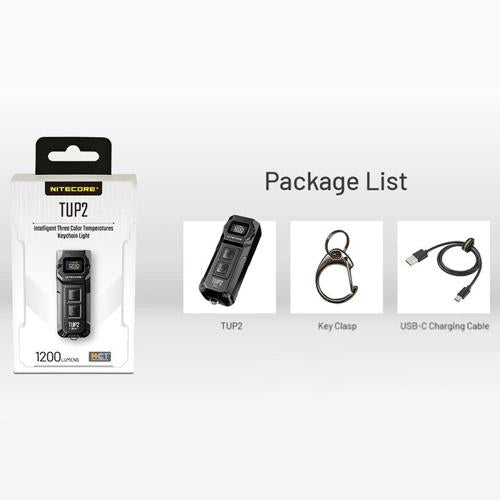 NITECORE TUP 1200 LUMEN RECHARGEABLE EDC FLASHLIGHT ORANGE