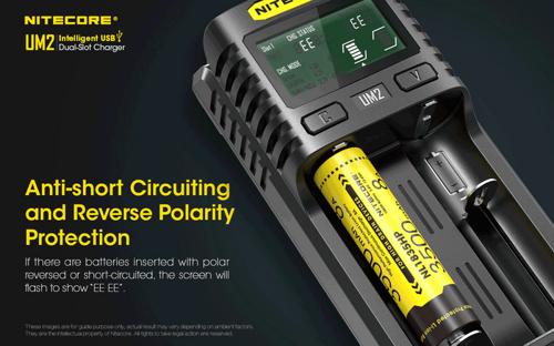 NITECORE INTELLIGENT BATTERY CHARGER USB DUAL SLOT