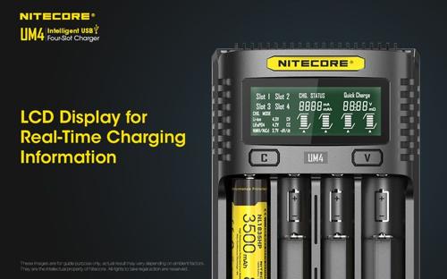 NITECORE INTELLIGENT BATTERY CHARGER USB FOUR SLOT CHARGER