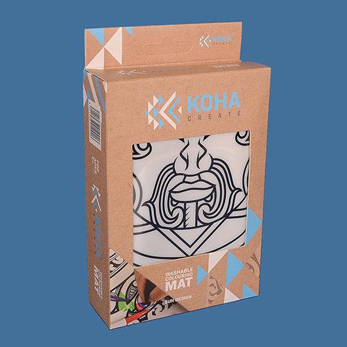 KOHA Create Washable Colouring Mat (Sun Design)