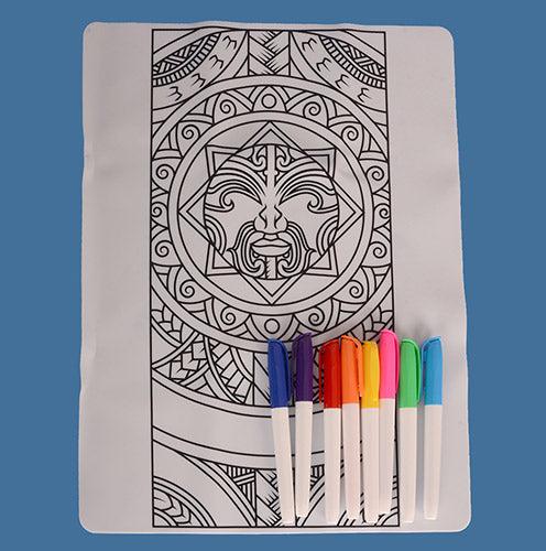 KOHA Create Washable Colouring Mat (Sun Design)