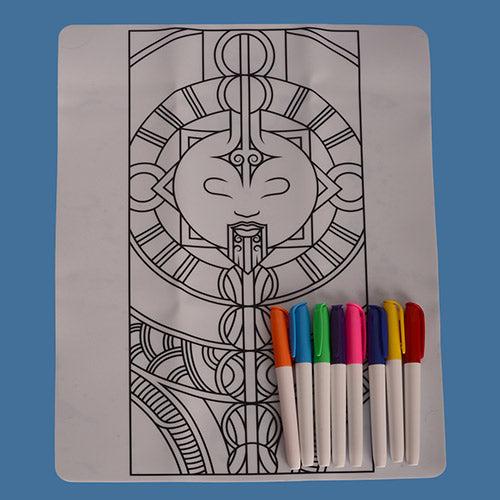 KOHA Create Washable Colouring Mat (Moon Design)