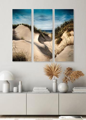 Canvas Triptych Print Sand Dunes