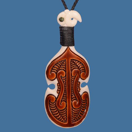 Bone Stained Patu Necklace