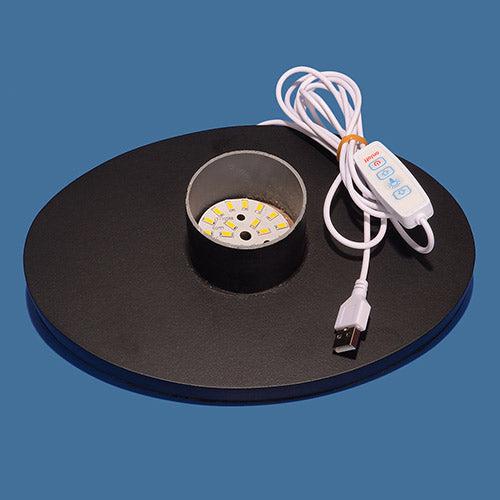 Grey Dot Art Lamp