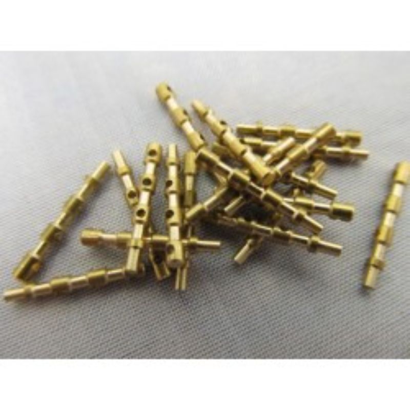 15mm wooden rail stanchion with 3 holes, perfect for enhancing model ship stability and aesthetics.
