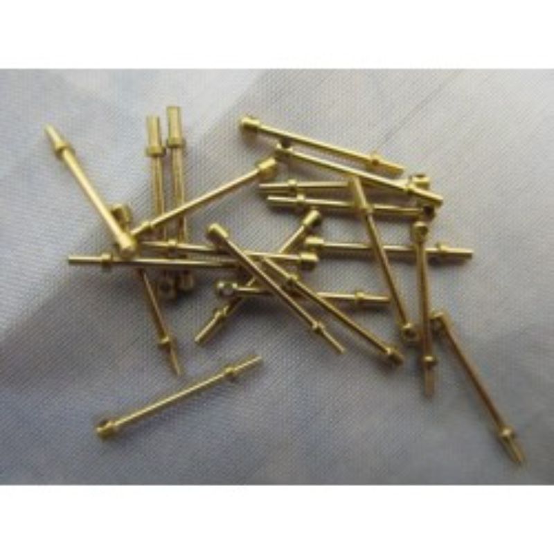 Set of 20 wooden rail stanchions, 15mm size, designed for model ship construction.