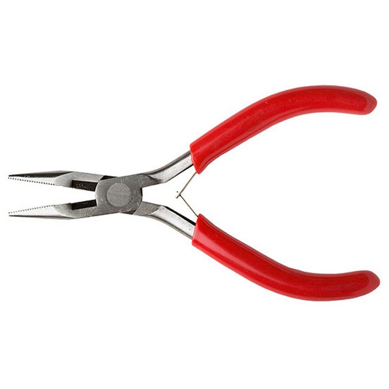 High-quality needle nose pliers with comfortable grip, spring-loaded design, and fine tips for precision tasks.