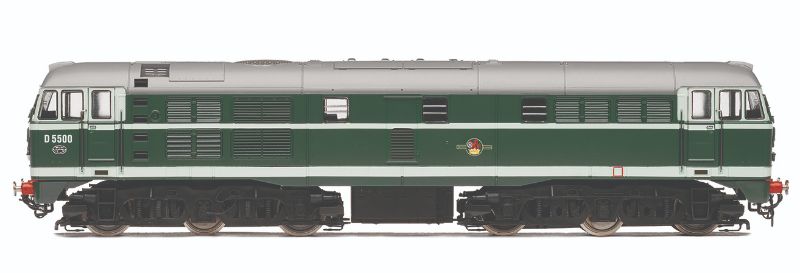 Hornby BR CL.31 A1A-A1A D5500 model train, meticulously crafted 1/76 scale replica of iconic British locomotive.