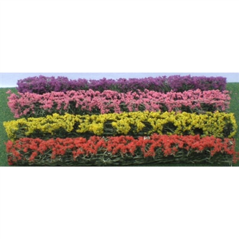 JJT Model Scenery - HO: Flower HedgeGreenBlossom(8