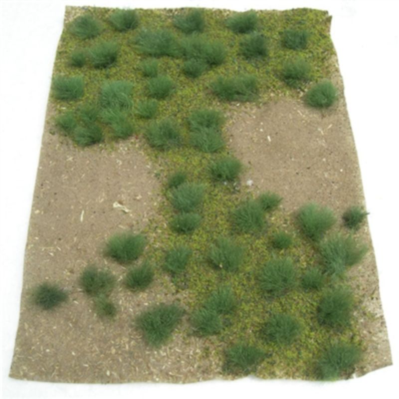 125x175mm Green Grassla sheet for model scenery, featuring realistic green tones for dioramas and train sets.
