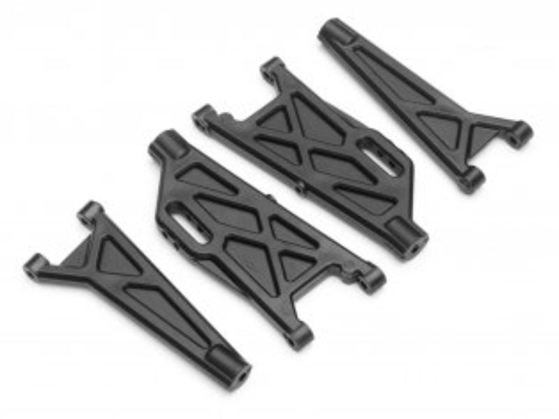 Premium QntmMT/XT/+ Suspension Arm Set enhances RC performance with durability and precision handling.
