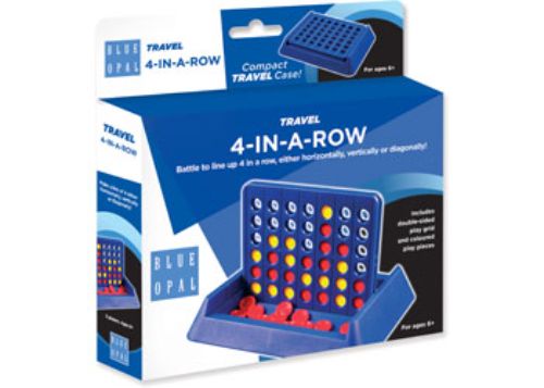 Blue Opal - Travel Four in a Row Game