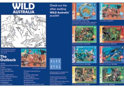 Blue Opal - Wild Aust The Outback 100pc
