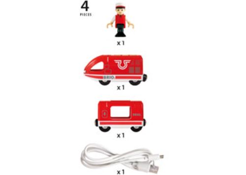 BRIO Train - Travel Rechargeable Train 4 pcs