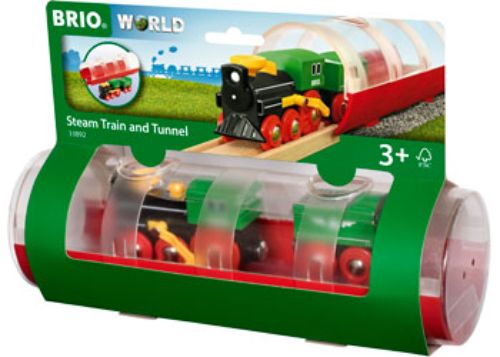 BRIO Train - Tunnel & Steam Train 3 pieces