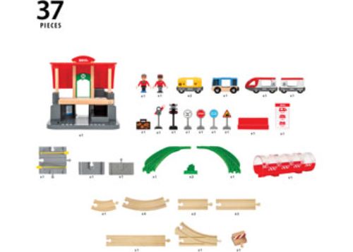 BRIO Set - Central Station Set 37 pieces