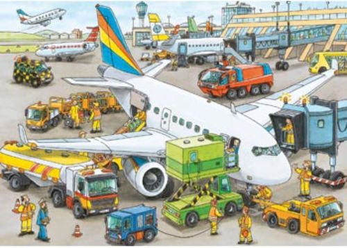 Puzzle - Ravensburger - Busy Airport Puzzle 35pc