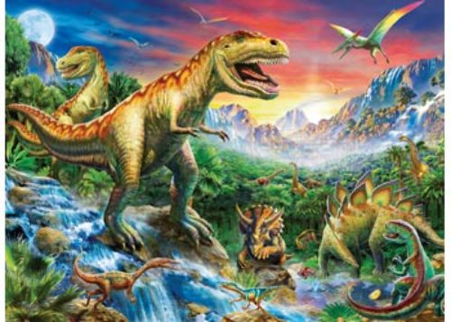 Puzzle - Ravensburger - Time of the Dinosaurs Puzzle 100pc