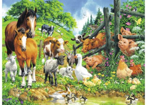 Puzzle - Ravensburger - Animal Get Together Puzzle 100pc