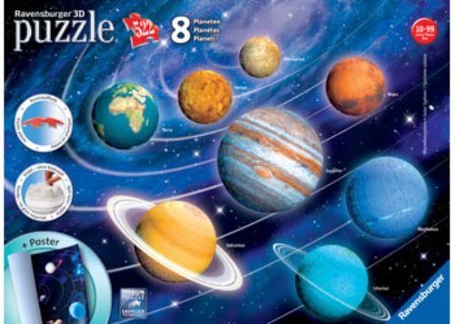 Ravensburger - Solar System 8 Planets 3D Puzzle 522pc