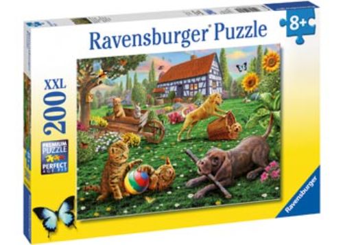 Puzzle - Ravensburger - Playing in the Yard Puzzle 200pc