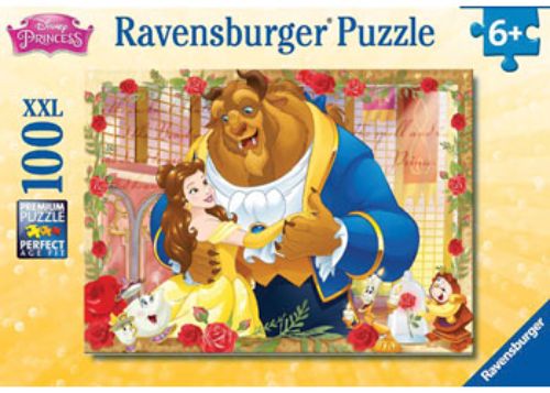Puzzle - Ravensburger - Disney Belle & Beast Puzzle Glitter 100pc