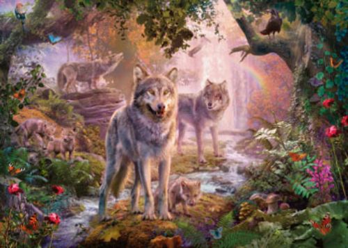 Puzzle - Ravensburger - Summer Wolves Puzzle 1000pc