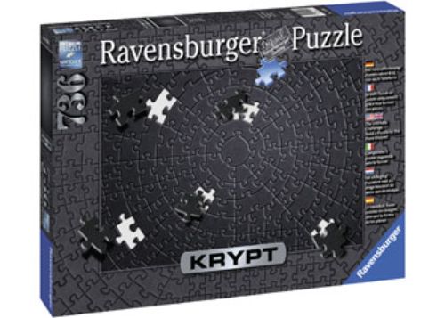 Puzzle - Ravensburger - Krypt Black Spiral Puzzle 736pc