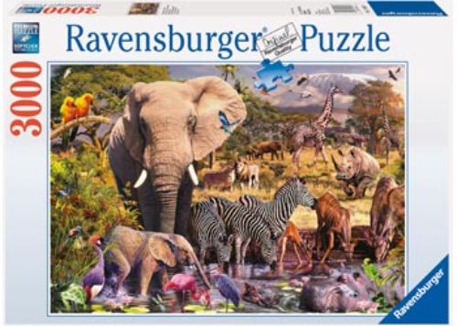 Puzzle - Ravensburger - African Animal World Puzzle 3000pc