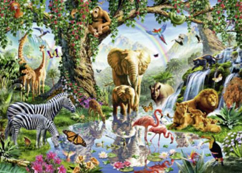Puzzle - Ravensburger - Adventures in the Jungle 1000pc