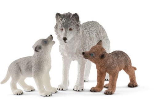 Schleich - Mother wolf with pups