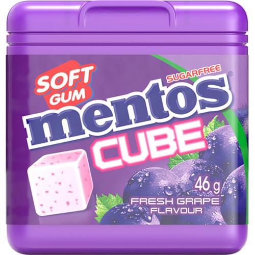 Mentos Cube Grape 46gm (Pack of 4)