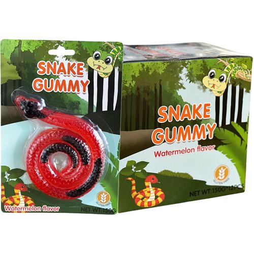 Kiwi Delights Snake Gummy 150gm (Pack of 12)
