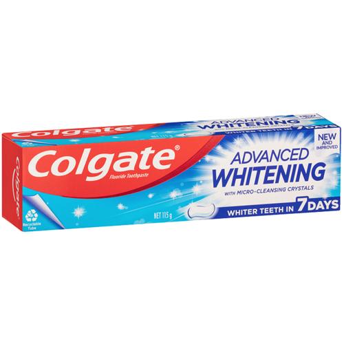 Colgate Toothpaste Advanced Whitening 115g (Pack of 12)