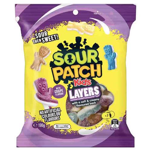 Sour Patch Kids Layer 190g (Pack of 20)