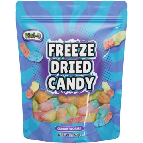 Freeze Dried Gummy Worms 50g (Pack of 24)
