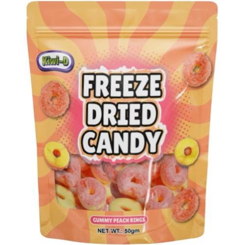 Freeze Dried Peach Ring 50g (Pack of 24)